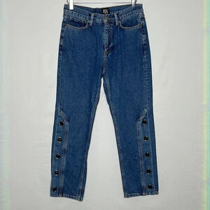 BDG High Rise All Cotton Button Leg Cropped Jeans - Size 27 RARE
